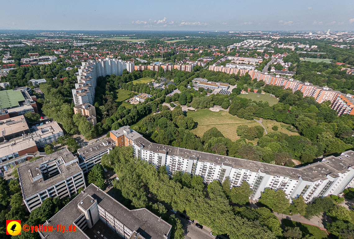 07.06.2023 - Neuperlachs neue Mitte mit PEP, Perlach Plaza, Share, Allianzversicherung und Wohnring